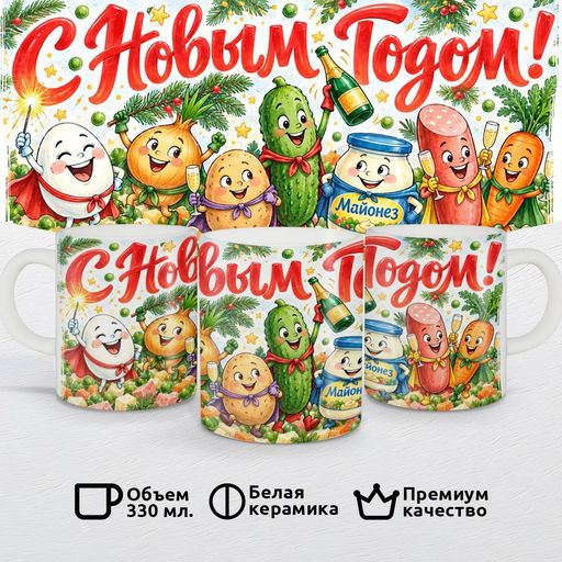 «С Новым Годом! Супергерои Оливье»