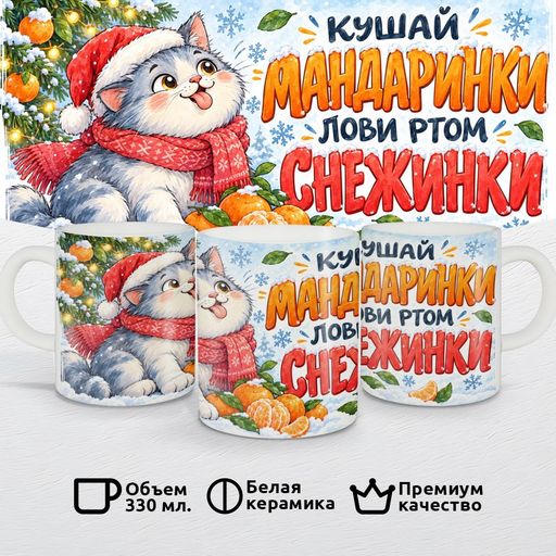 Кушай мандаринки, лови ртом снежинки